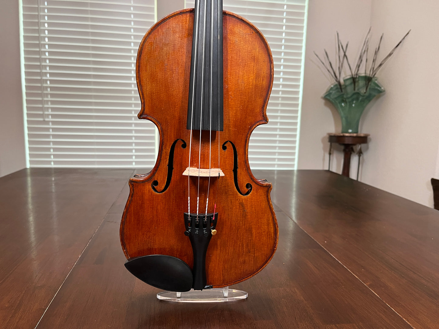 Flamed fiddle by legendary American maker Selman ' Sol. ' E Roach 1907