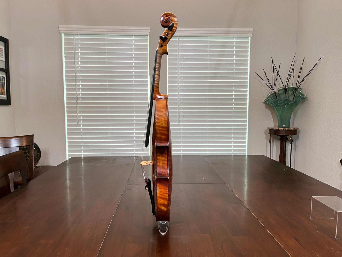 Flamed fiddle by legendary American maker Selman ' Sol. ' E Roach 1907