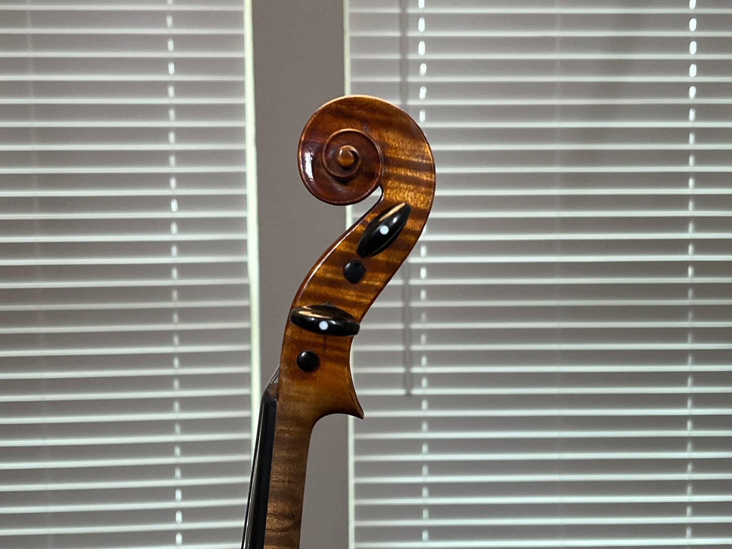Flamed fiddle by legendary American maker Selman ' Sol. ' E Roach 1907