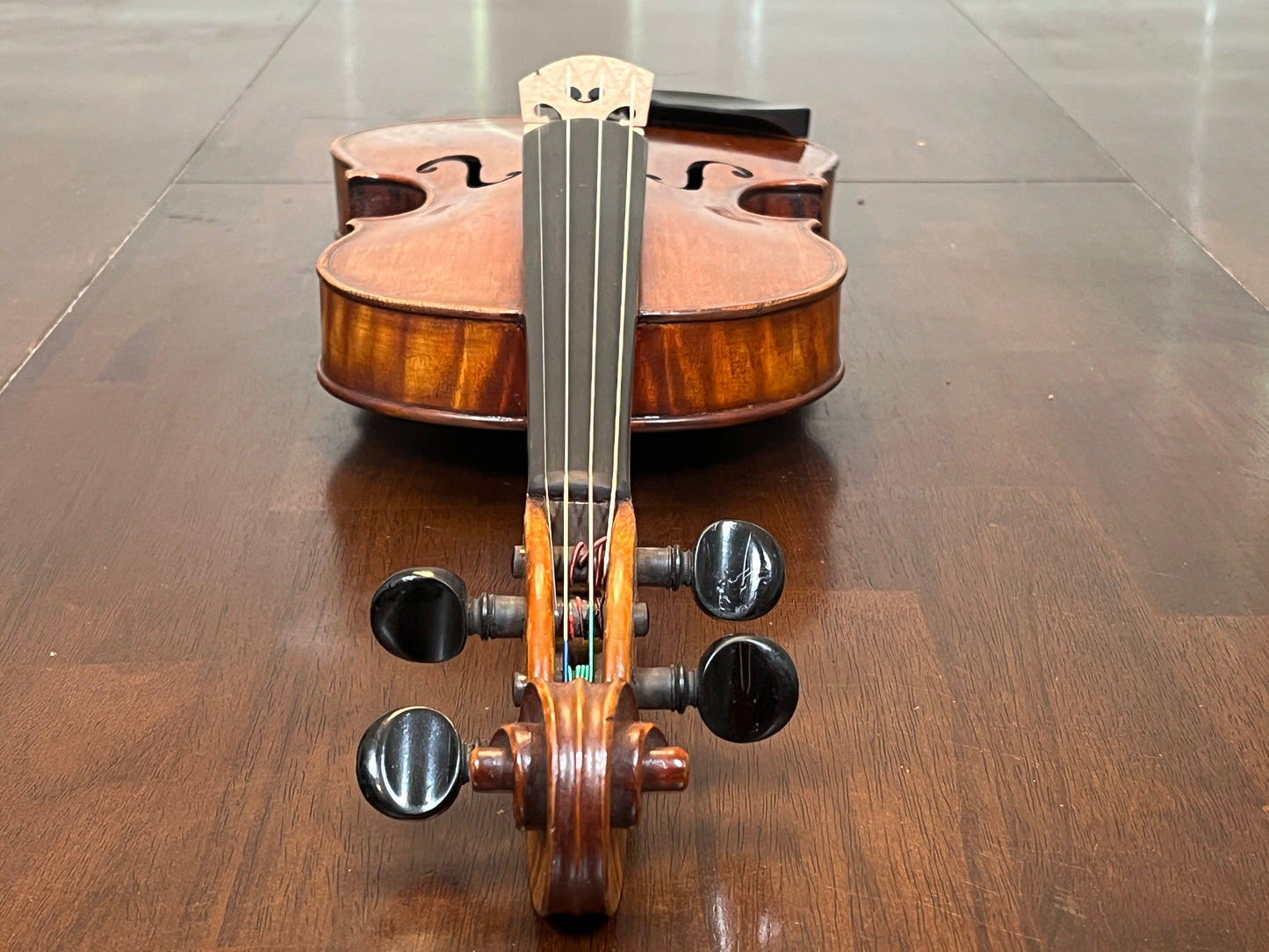 Flamed fiddle by legendary American maker Selman ' Sol. ' E Roach 1907