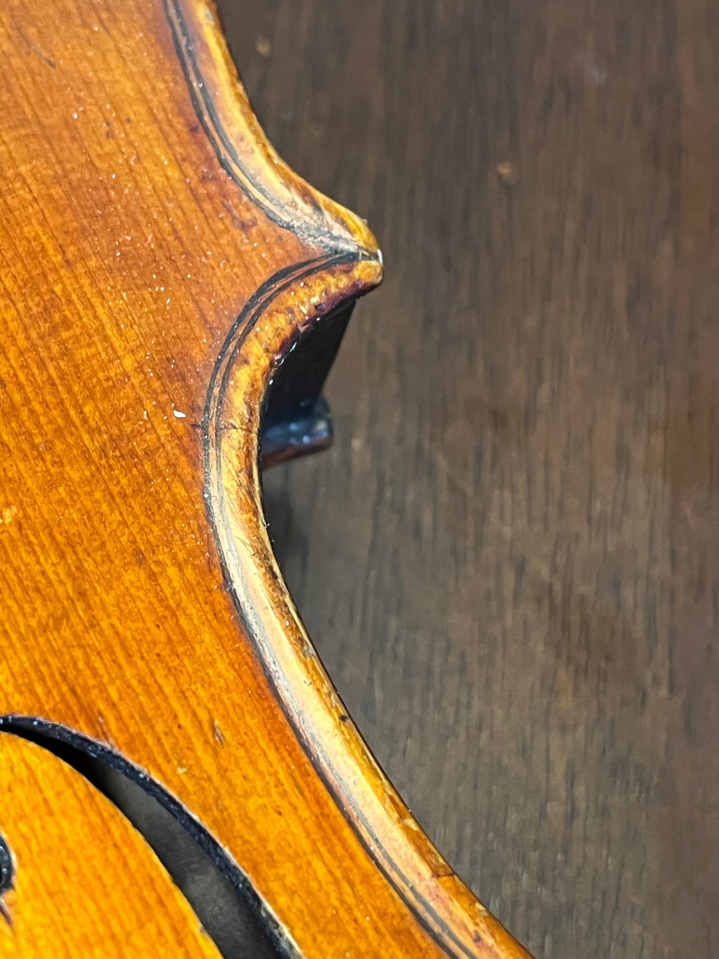 Flamed fiddle by legendary American maker Selman ' Sol. ' E Roach 1907