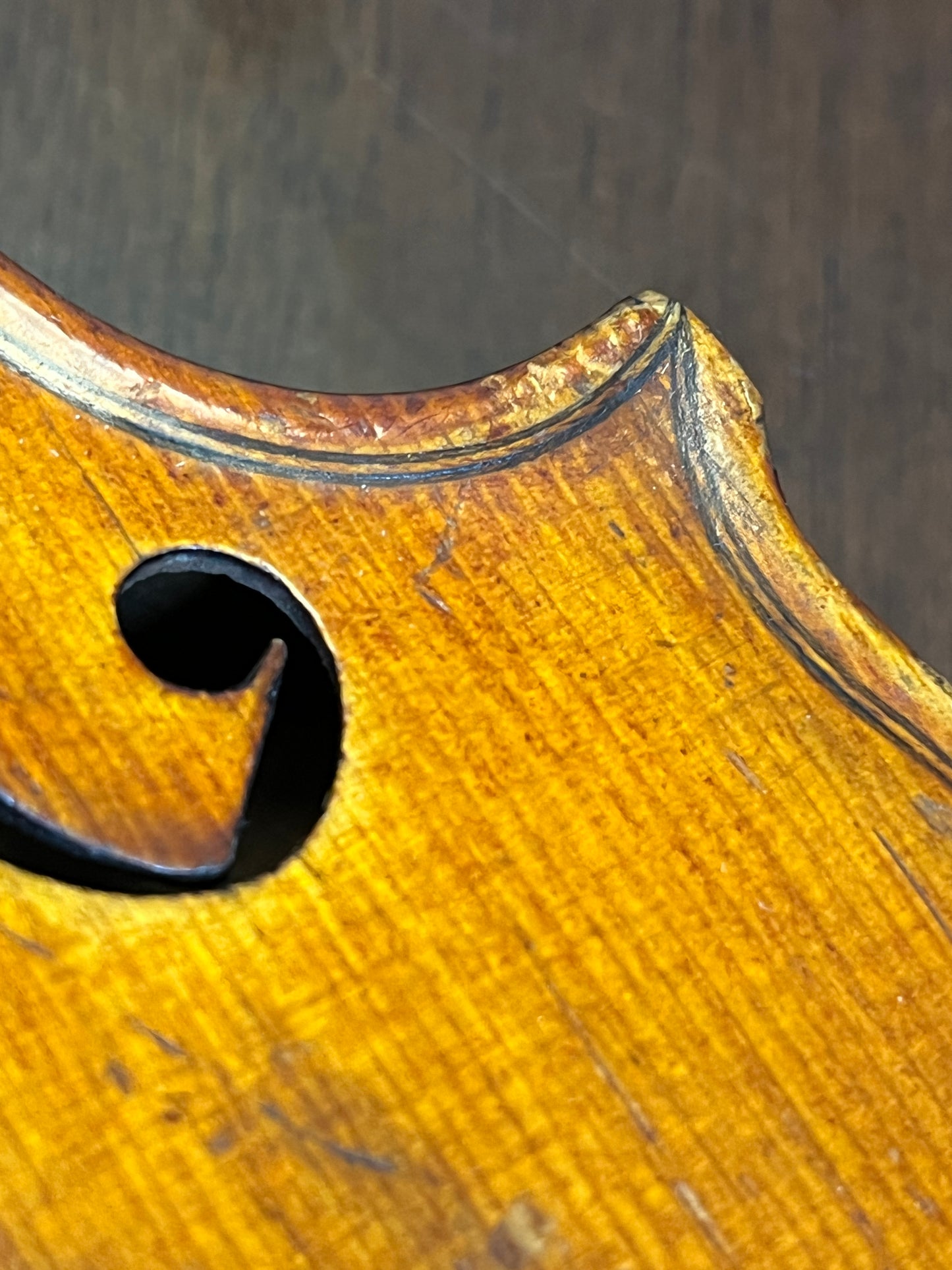 Flamed fiddle by legendary American maker Selman ' Sol. ' E Roach 1907