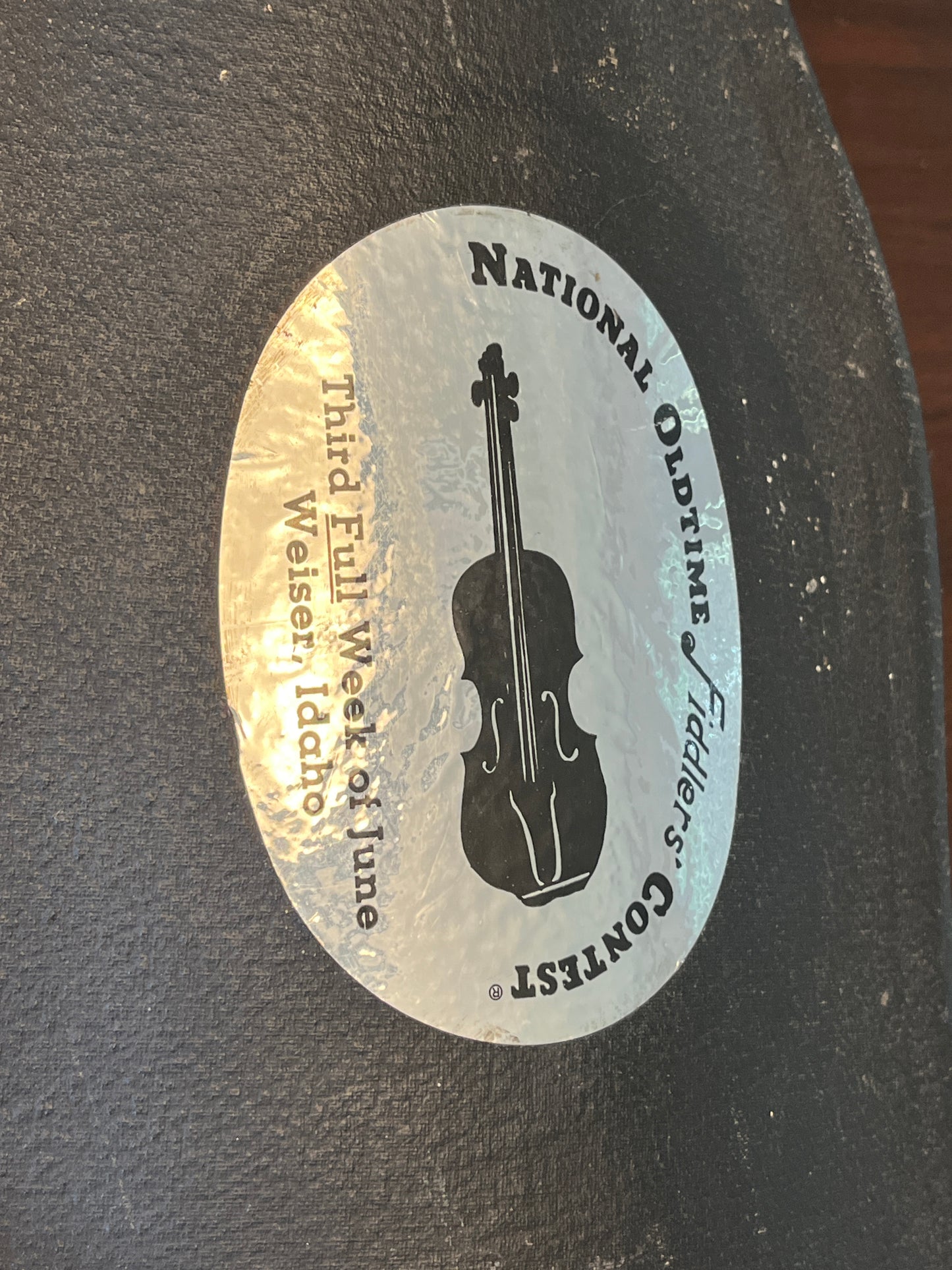 Bluegrass old tyme style folk Fiddle / Violin with the word 'Kezia' written inside - single piece flamed back