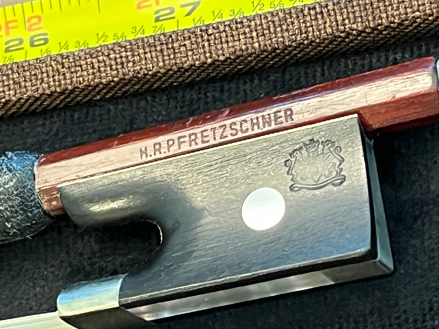 Well playing H.R. PFRETZSCHNER false stamped bow for violin - it's a copy not authentic - plays extremely well - full size