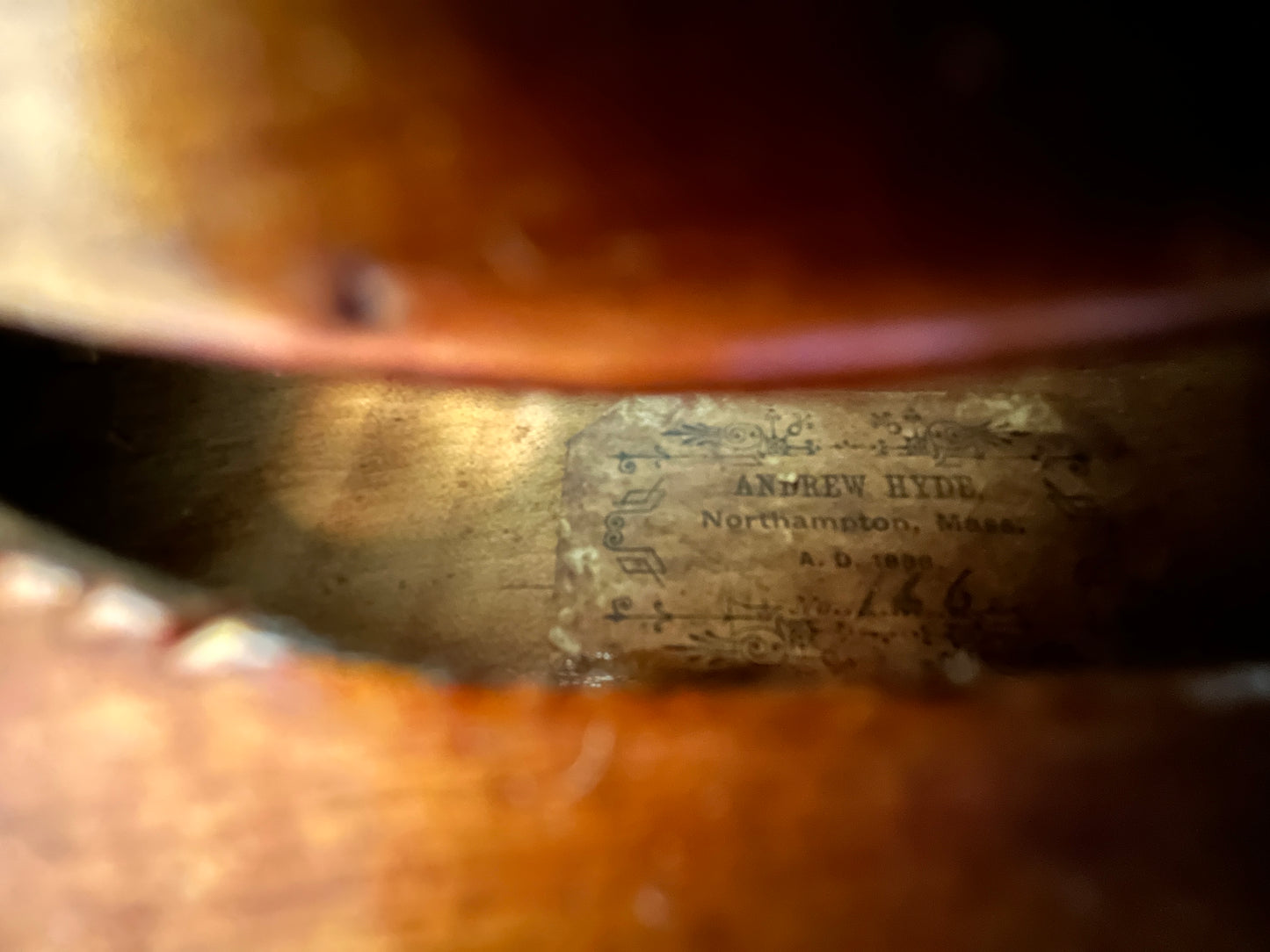American Single maker Andrew Hyde Full Size 1888 Massachusetts #166