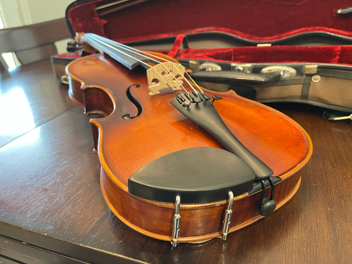 German made vintage Karl Knilling labeled violin Model of 1732 Strad circa 1960 full size 4/4