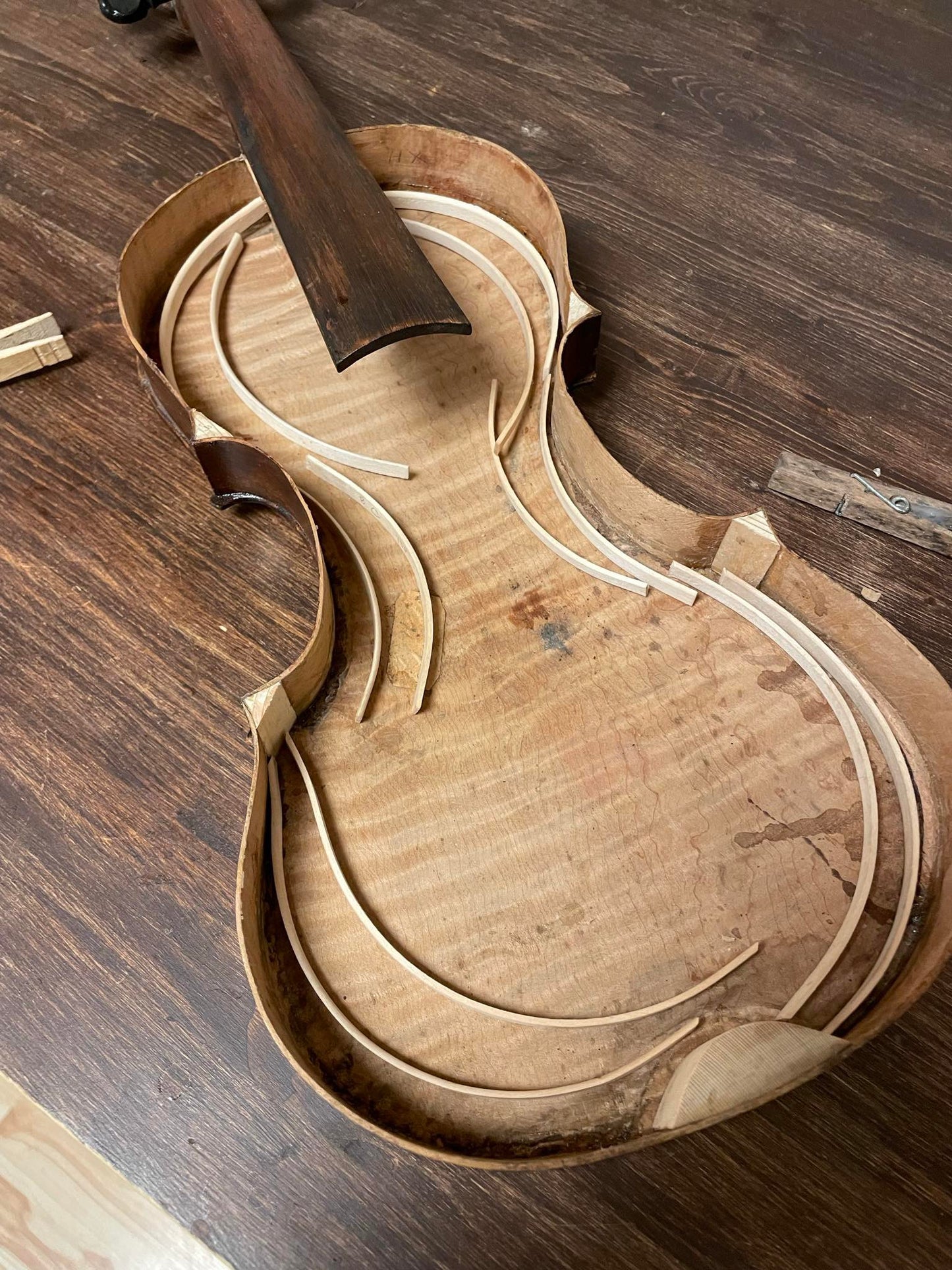 Robert Shavalier Folk Fiddle / Violin 1895 Michigan