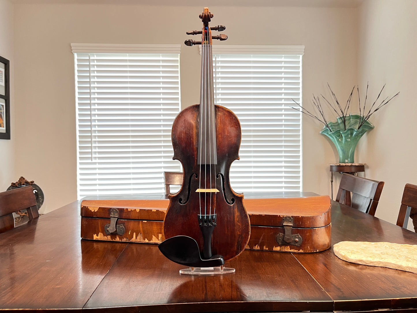 c. 1790-1810 Vintage Ludwig Steiner labeled full size violin with Dendro Analysis