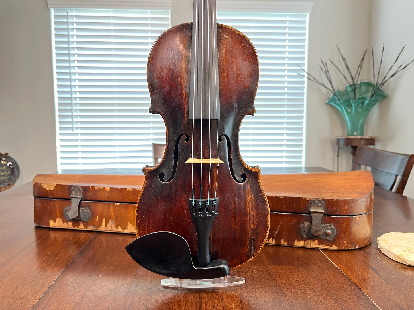 c. 1790-1810 Vintage Ludwig Steiner labeled full size violin with Dendro Analysis