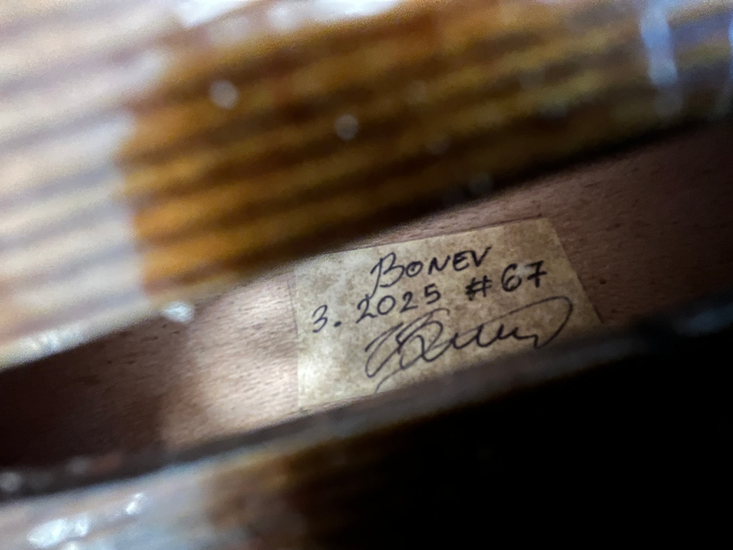 #67 Professional (Advanced and above) Bonev Violins bench made and numbered violin full size 4/4 2025 - Oil Varnish