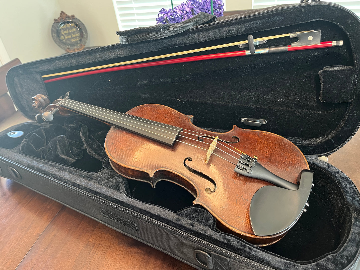 Exceptional old sounding vintage violin / Fiddle Labeled George Hudson -False label