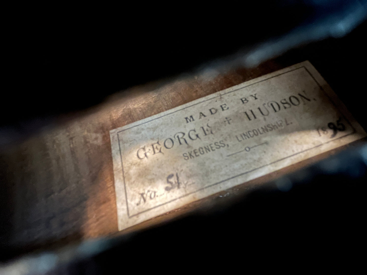 Exceptional old sounding vintage violin / Fiddle Labeled George Hudson -False label