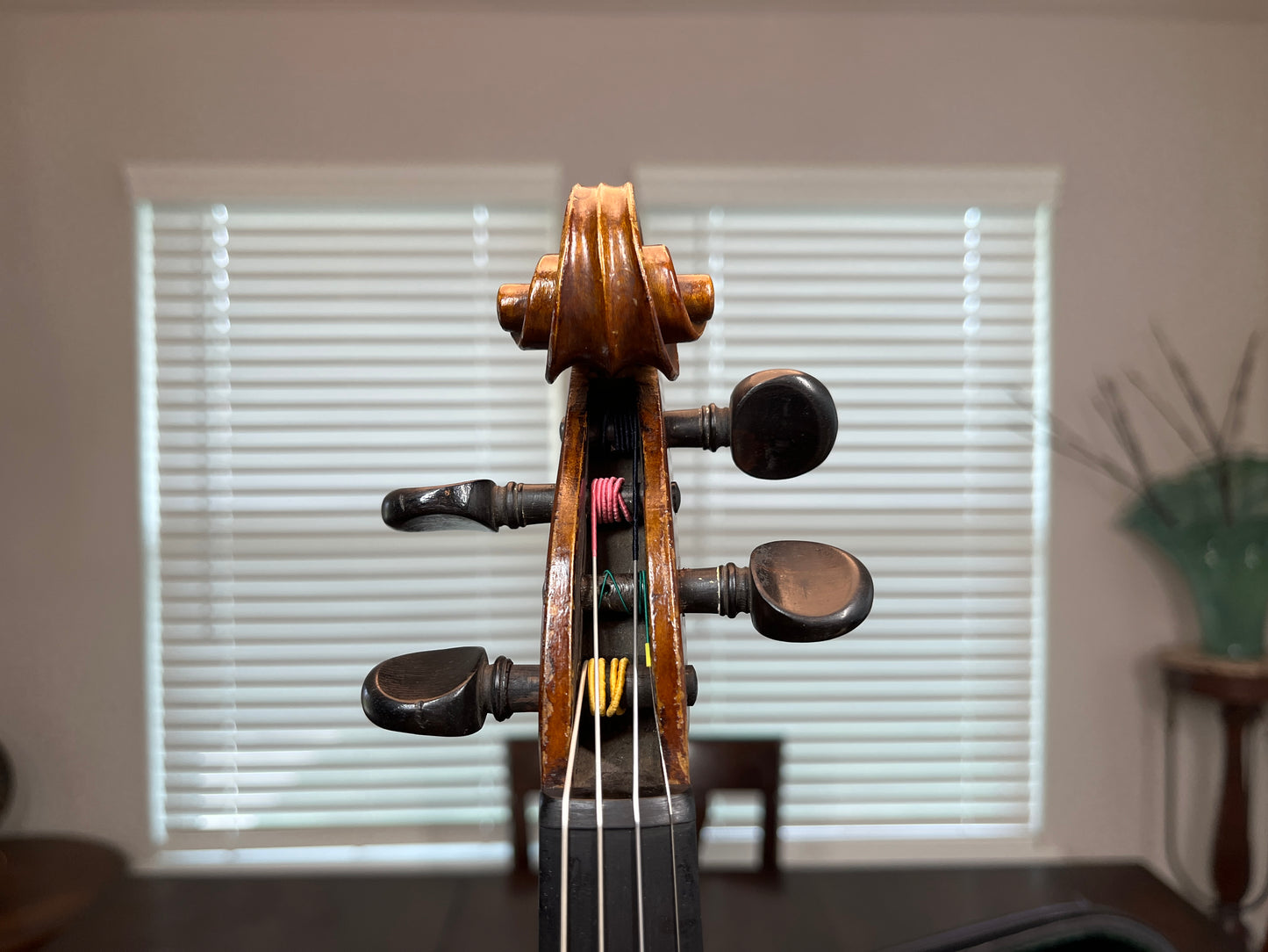 Flamed Eduard Reichart 1909 labeled full size vintage German violin