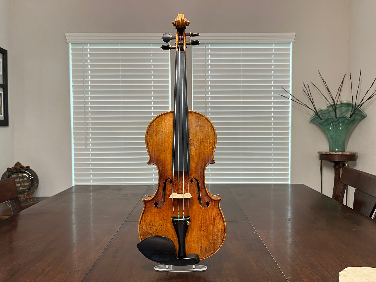 Flamed Hermann Geipel violin full size Strad copy 1935