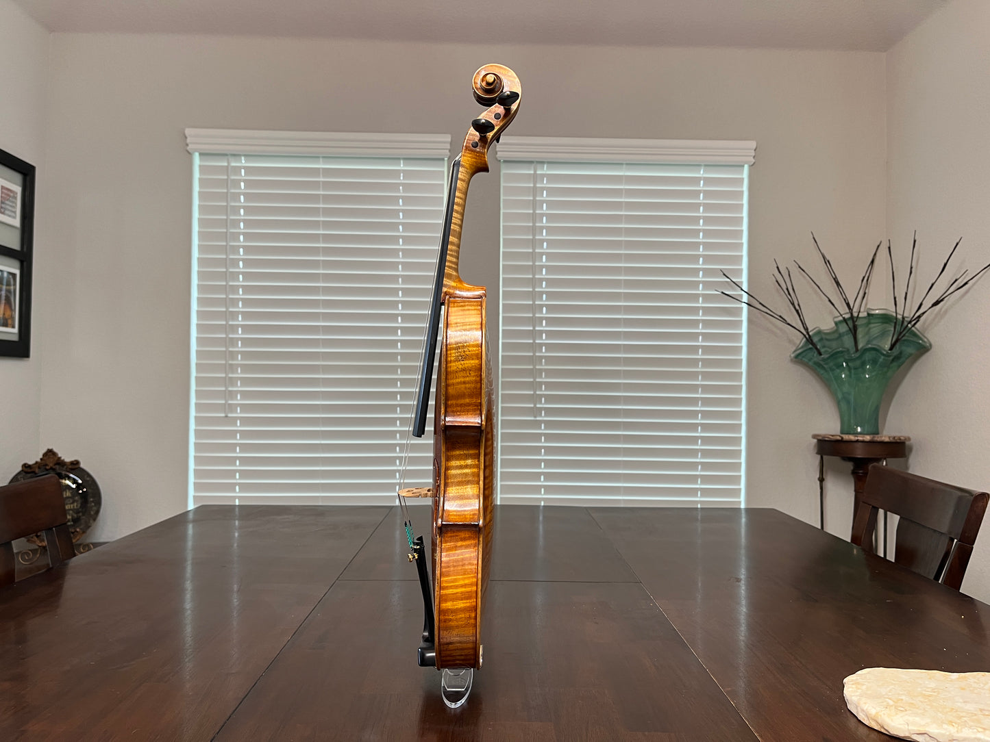 Flamed Hermann Geipel violin full size Strad copy 1935