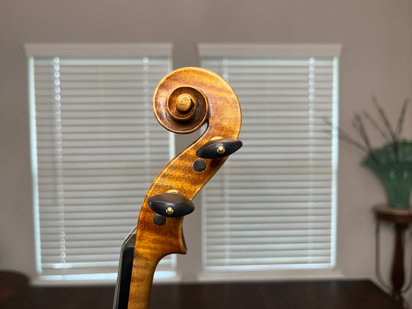 Flamed Hermann Geipel violin full size Strad copy 1935