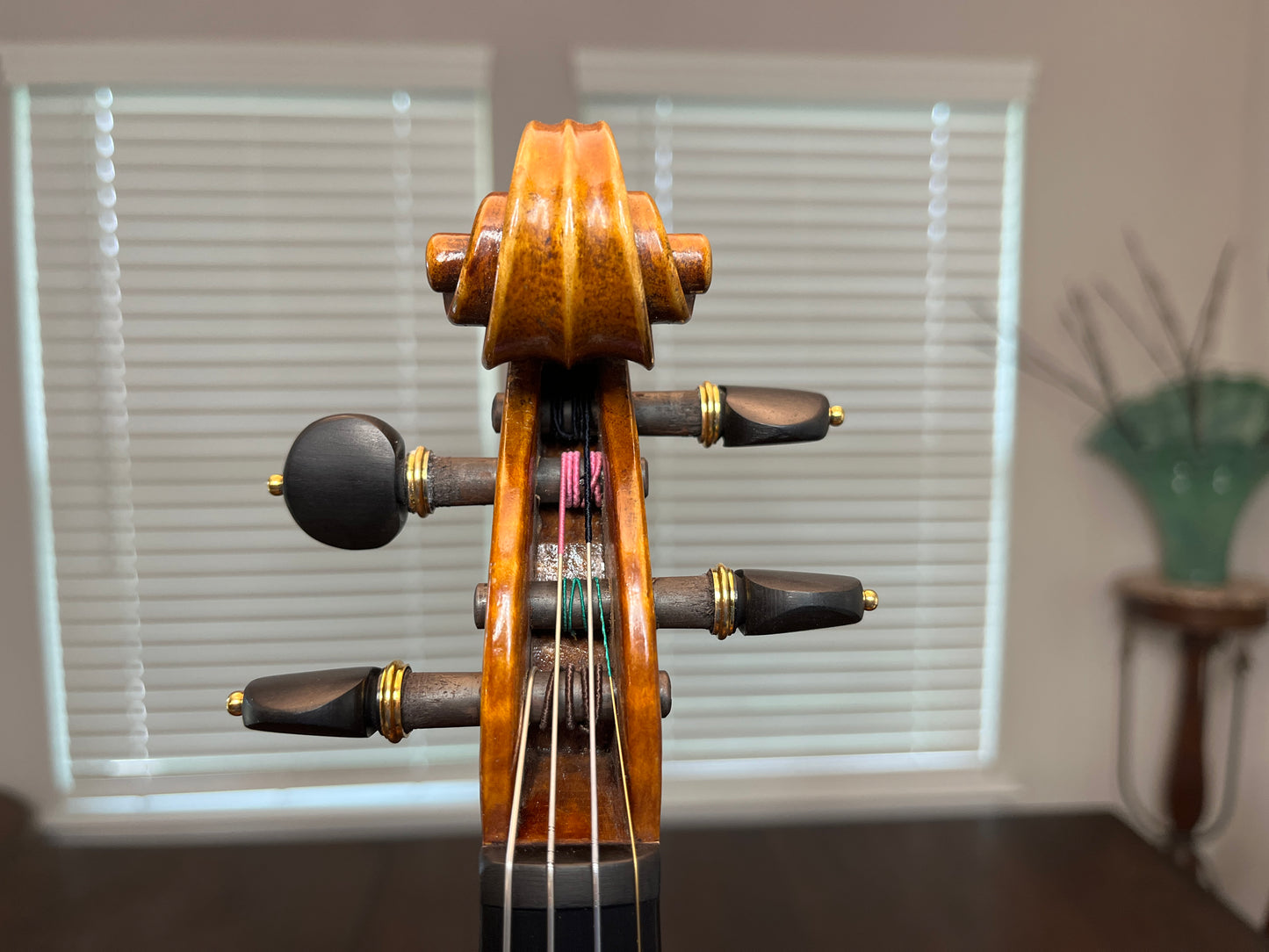 Flamed Hermann Geipel violin full size Strad copy 1935