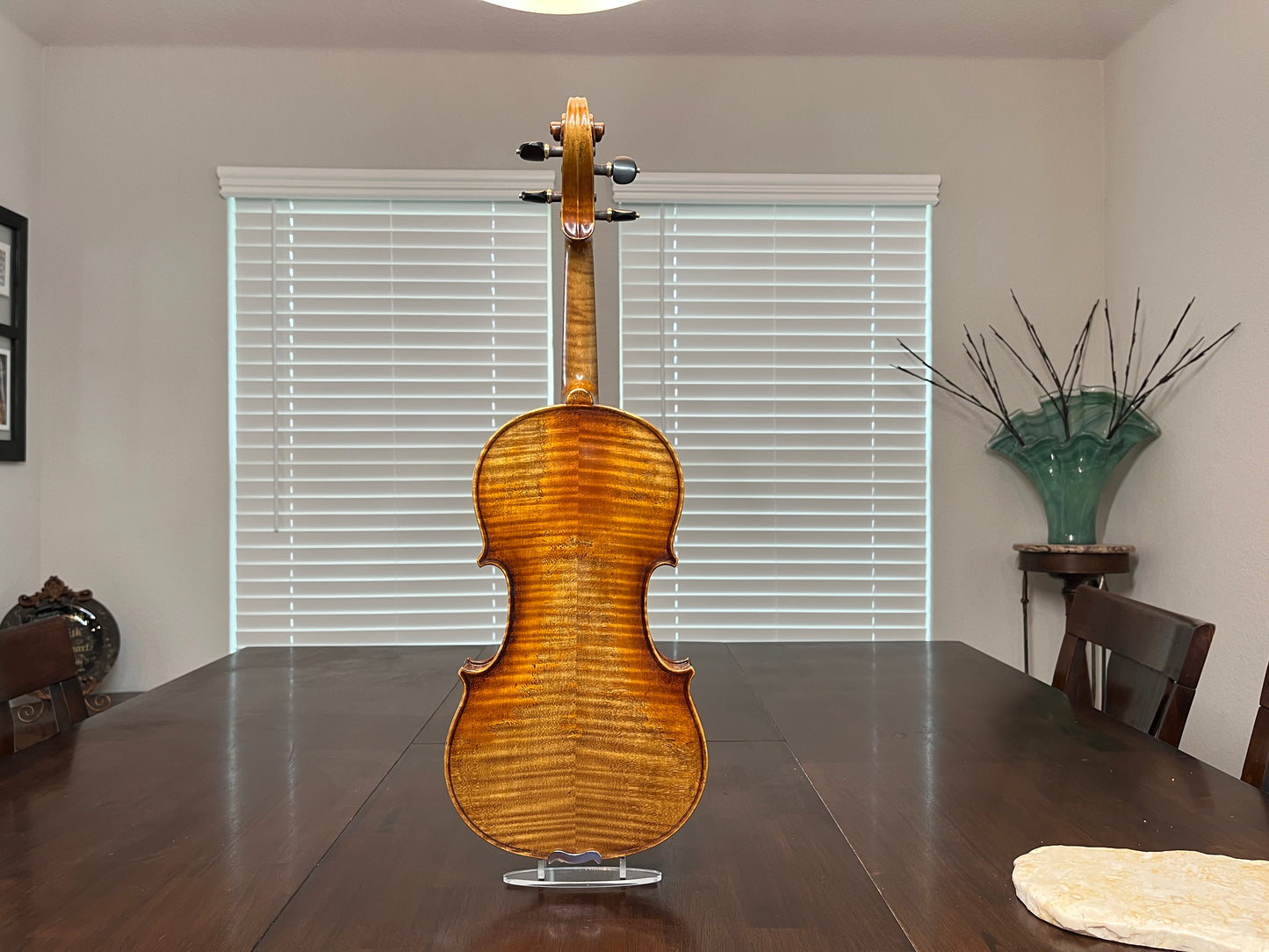 Flamed Hermann Geipel violin full size Strad copy 1935