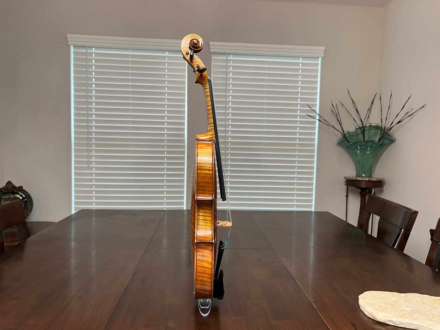 Flamed Hermann Geipel violin full size Strad copy 1935