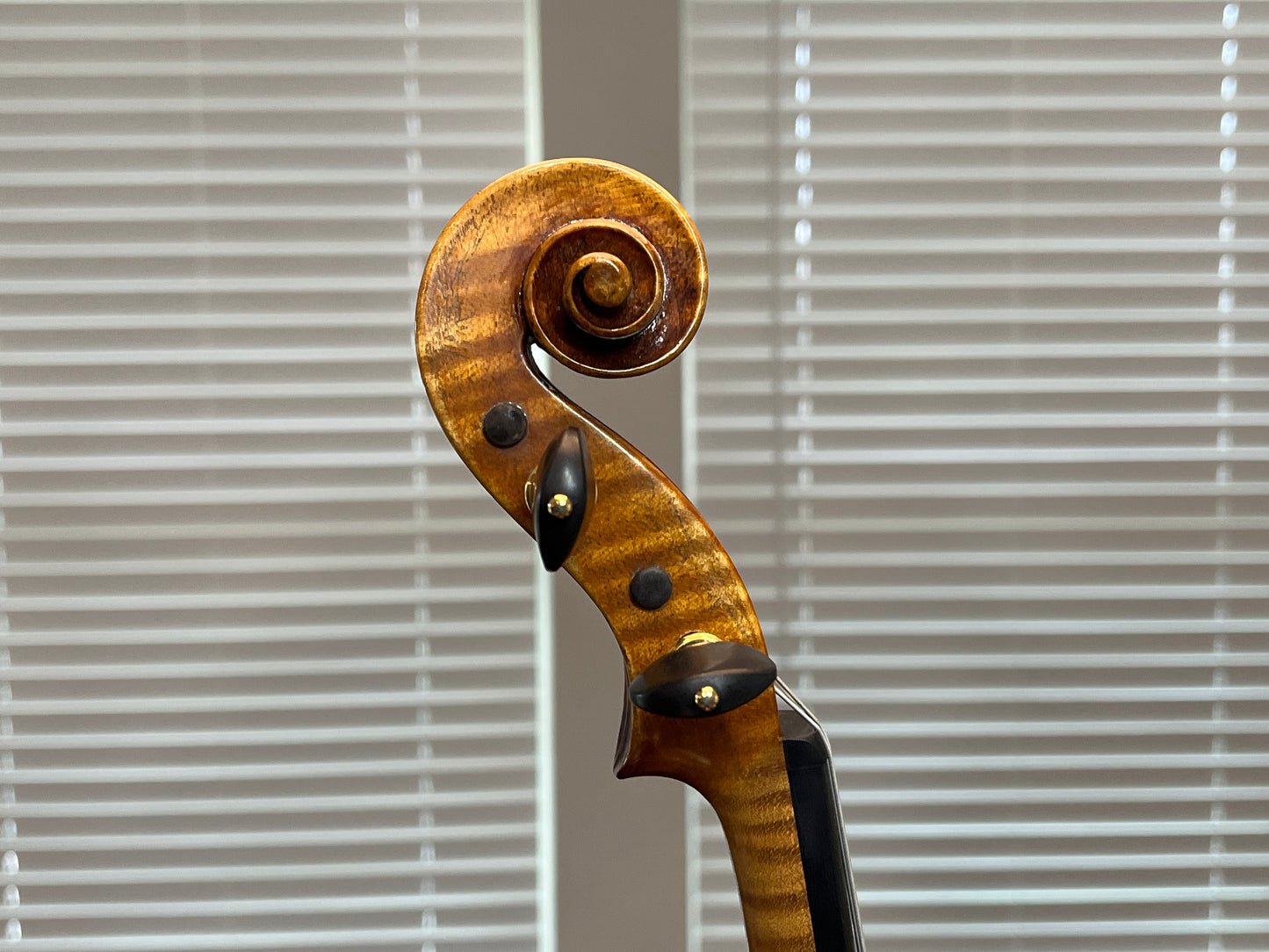 Flamed Hermann Geipel violin full size Strad copy 1935