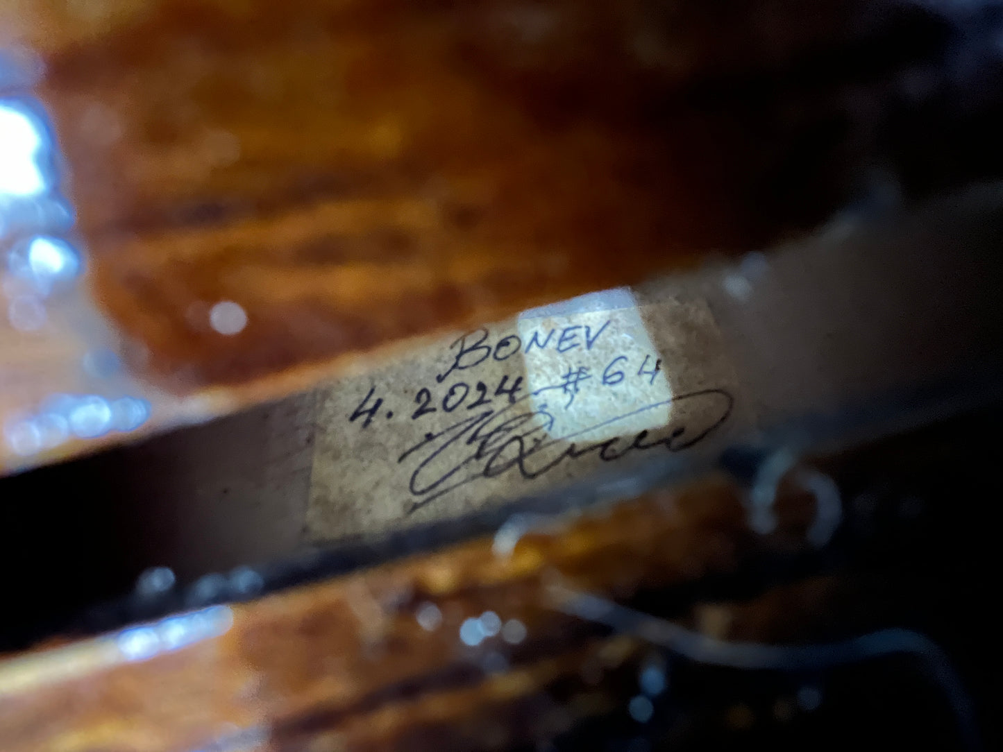 Stainer inspired violin - from the bench of - Ivan Bonev # 64 - 2024 full size 4/4