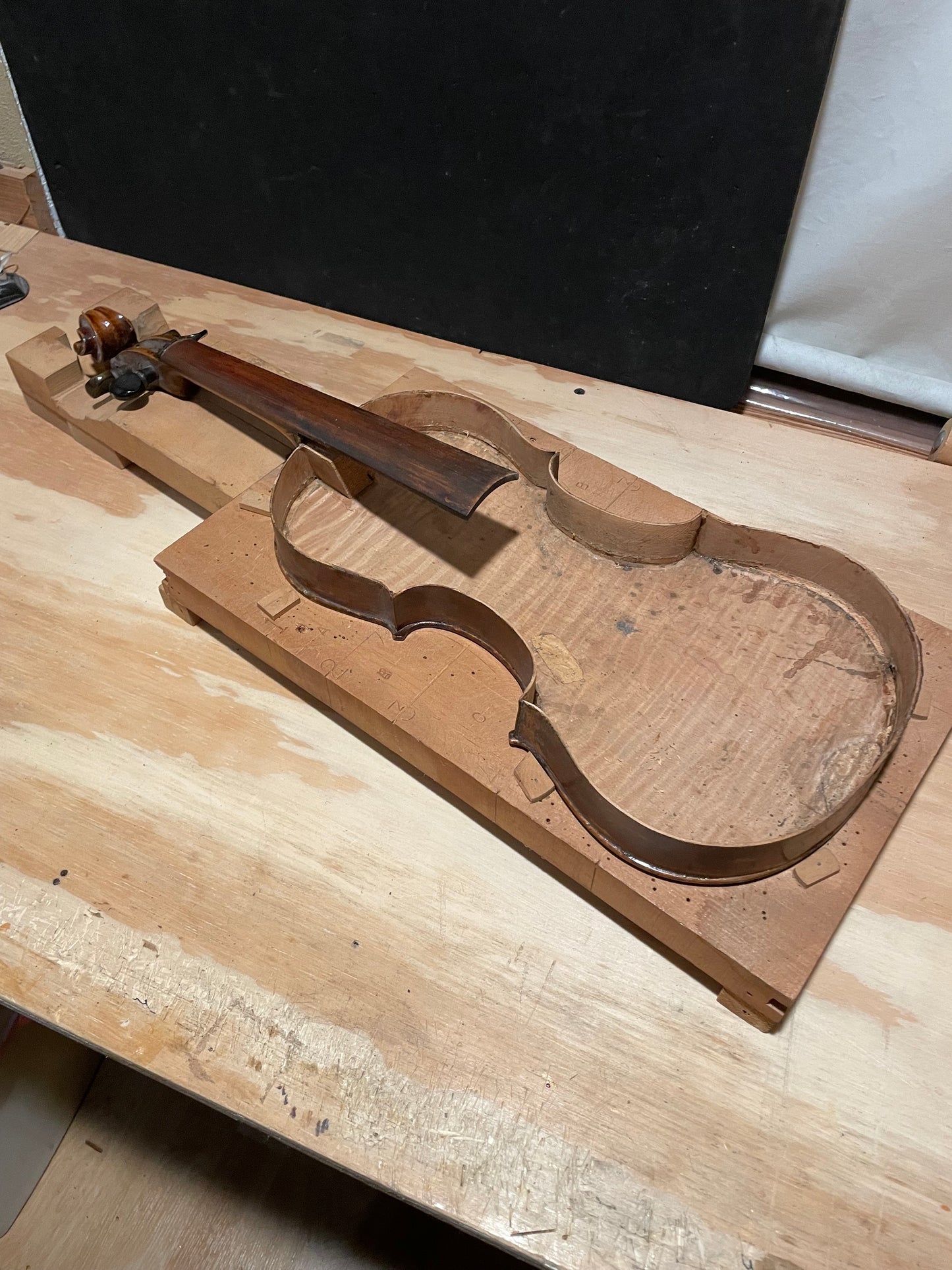 Robert Shavalier Folk Fiddle / Violin 1895 Michigan