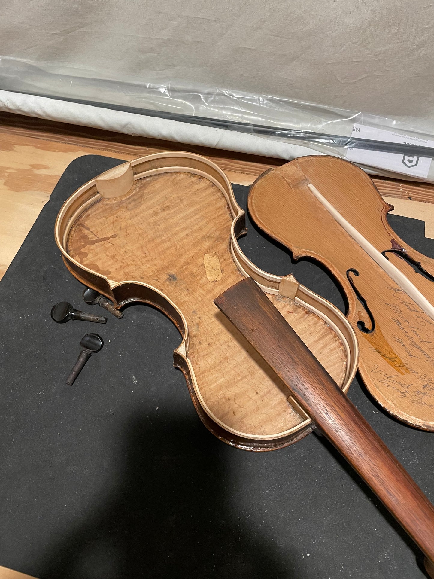 Robert Shavalier Folk Fiddle / Violin 1895 Michigan