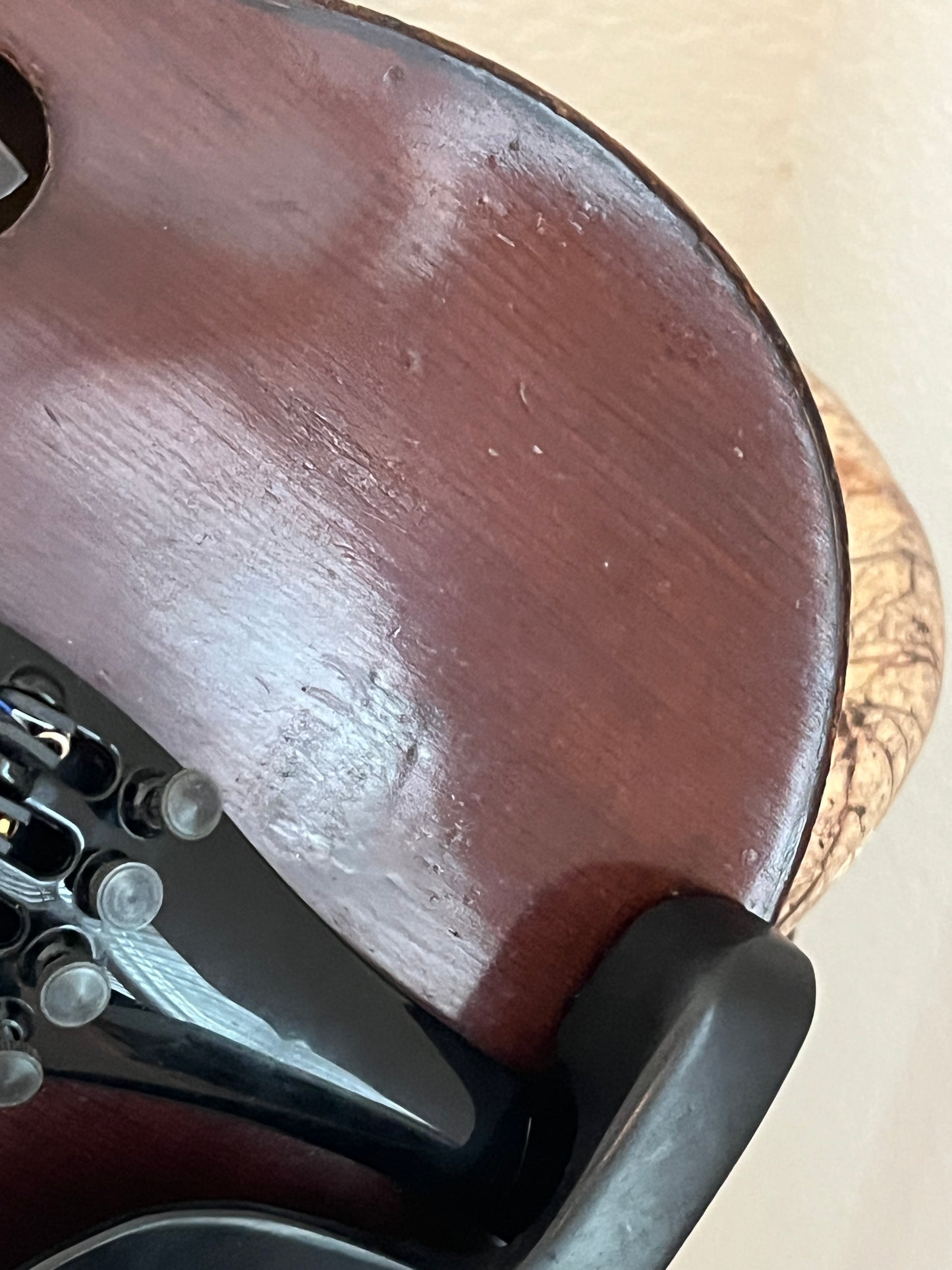 E. Martin Amati copy violin c. 1960 4/4 Full size Dark finish unlabeled but stamp on back