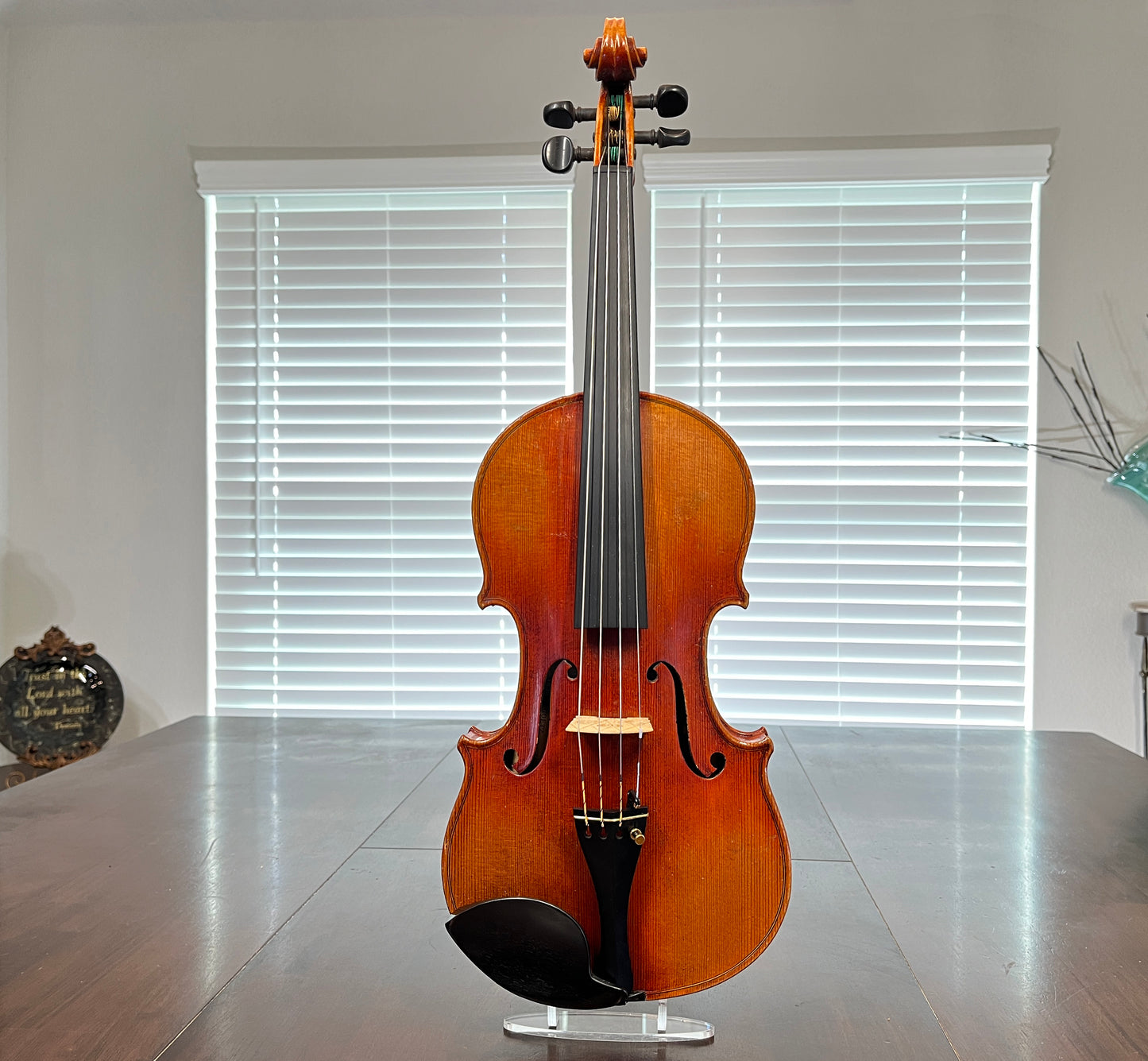Flamed Advanced and above Albert Goetz Strad copy 1911 Full Size 4/4 Violin plain tail