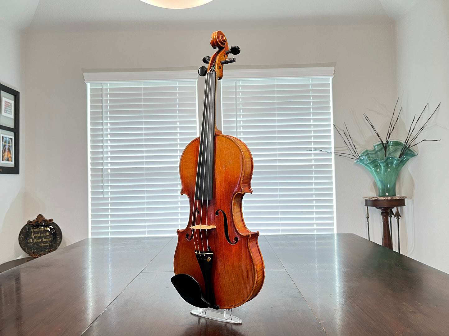 Flamed Advanced and above Albert Goetz Strad copy 1911 Full Size 4/4 Violin plain tail