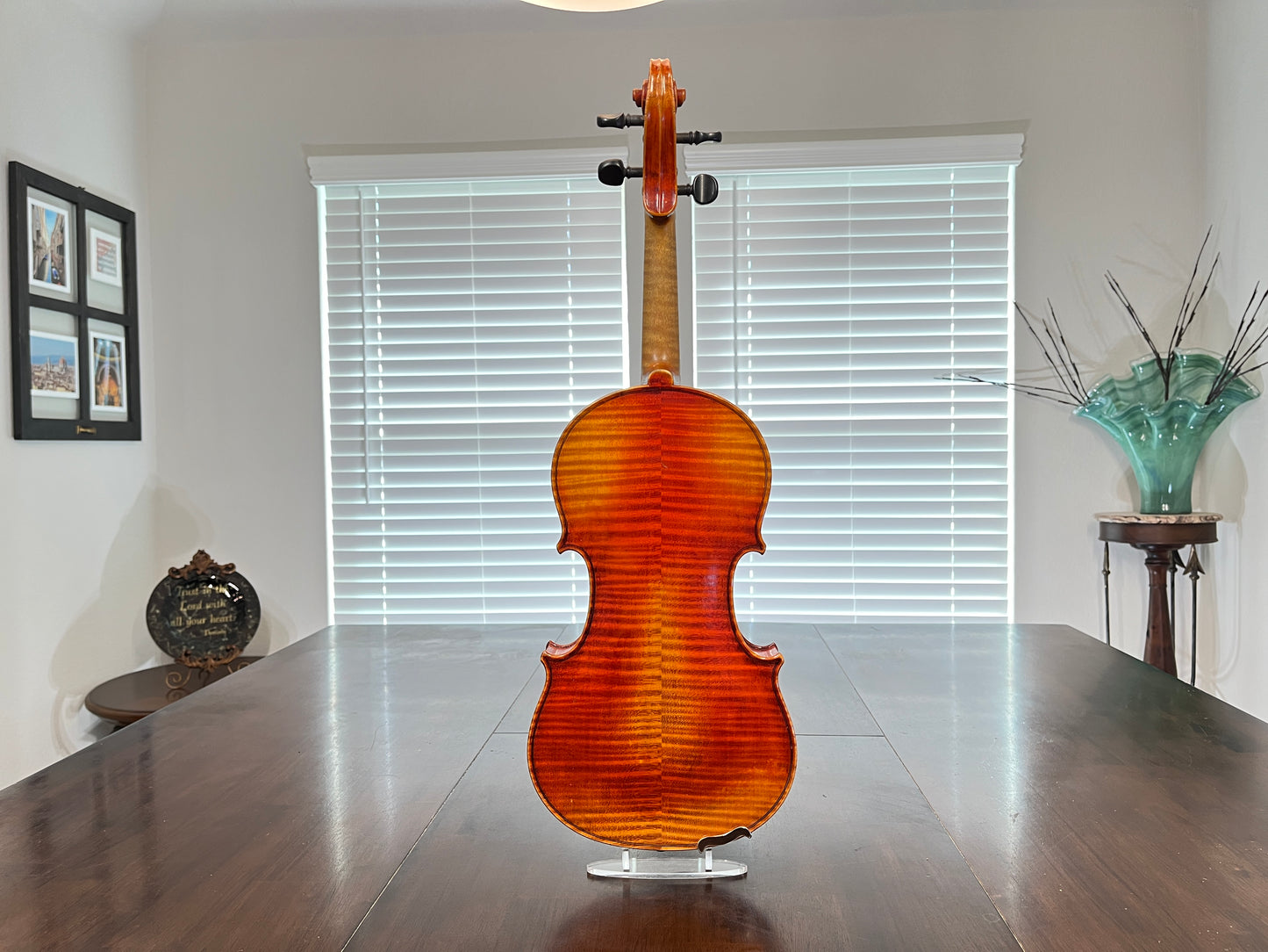 Flamed Advanced and above Albert Goetz Strad copy 1911 Full Size 4/4 Violin plain tail