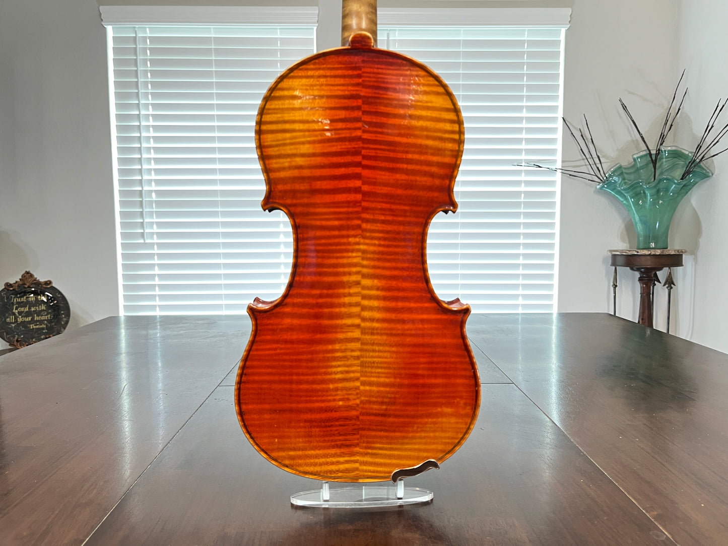 Flamed Advanced and above Albert Goetz Strad copy 1911 Full Size 4/4 Violin plain tail