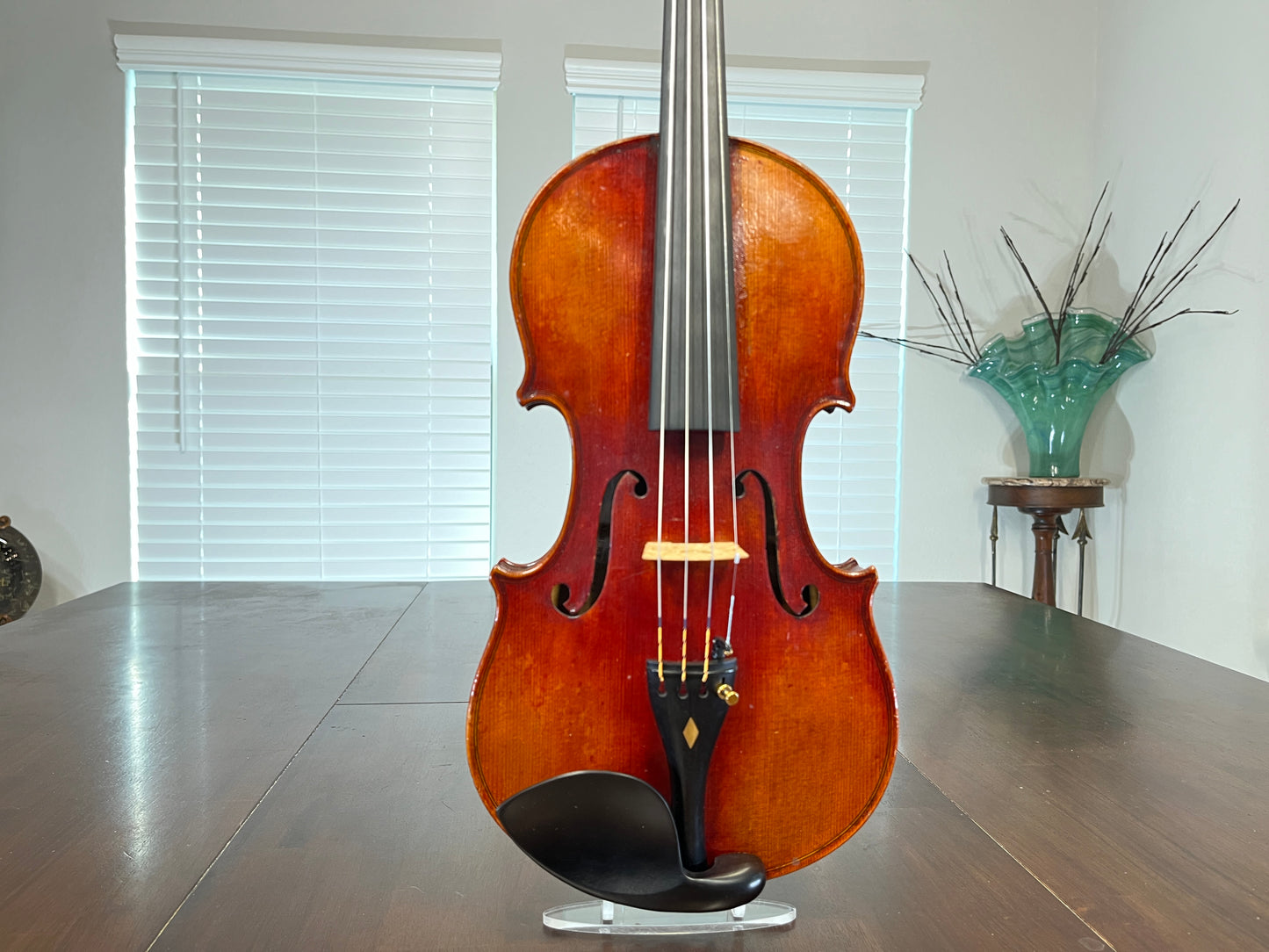 Flamed Albert Goetz Strad Copy 1911 Violin Advanced to Professional Full size 4/4 Diamond accented Tailpiece