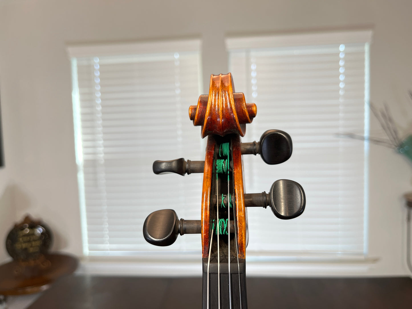 Flamed Albert Goetz Strad Copy 1911 Violin Advanced to Professional Full size 4/4 Diamond accented Tailpiece