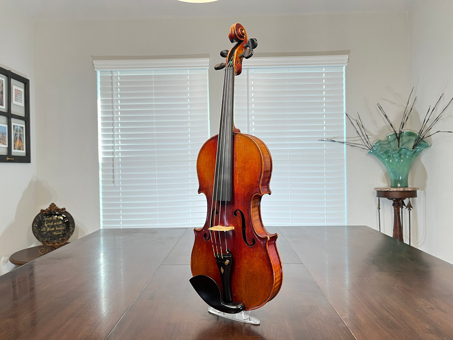 Flamed Albert Goetz Strad Copy 1911 Violin Advanced to Professional Full size 4/4 Diamond accented Tailpiece