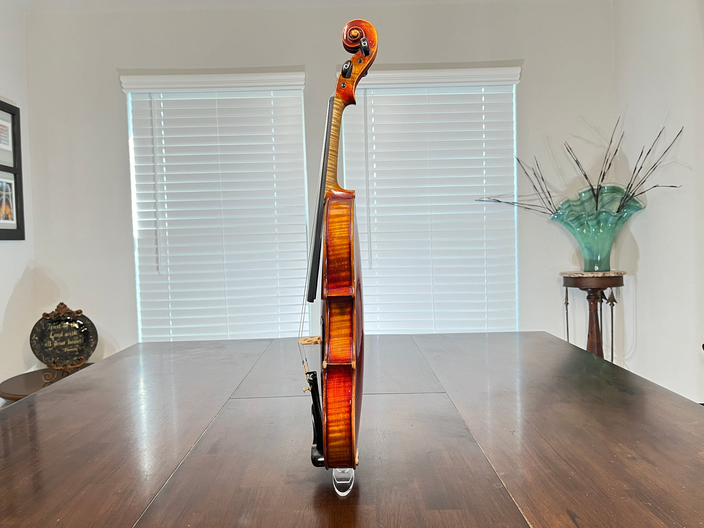 Flamed Albert Goetz Strad Copy 1911 Violin Advanced to Professional Full size 4/4 Diamond accented Tailpiece