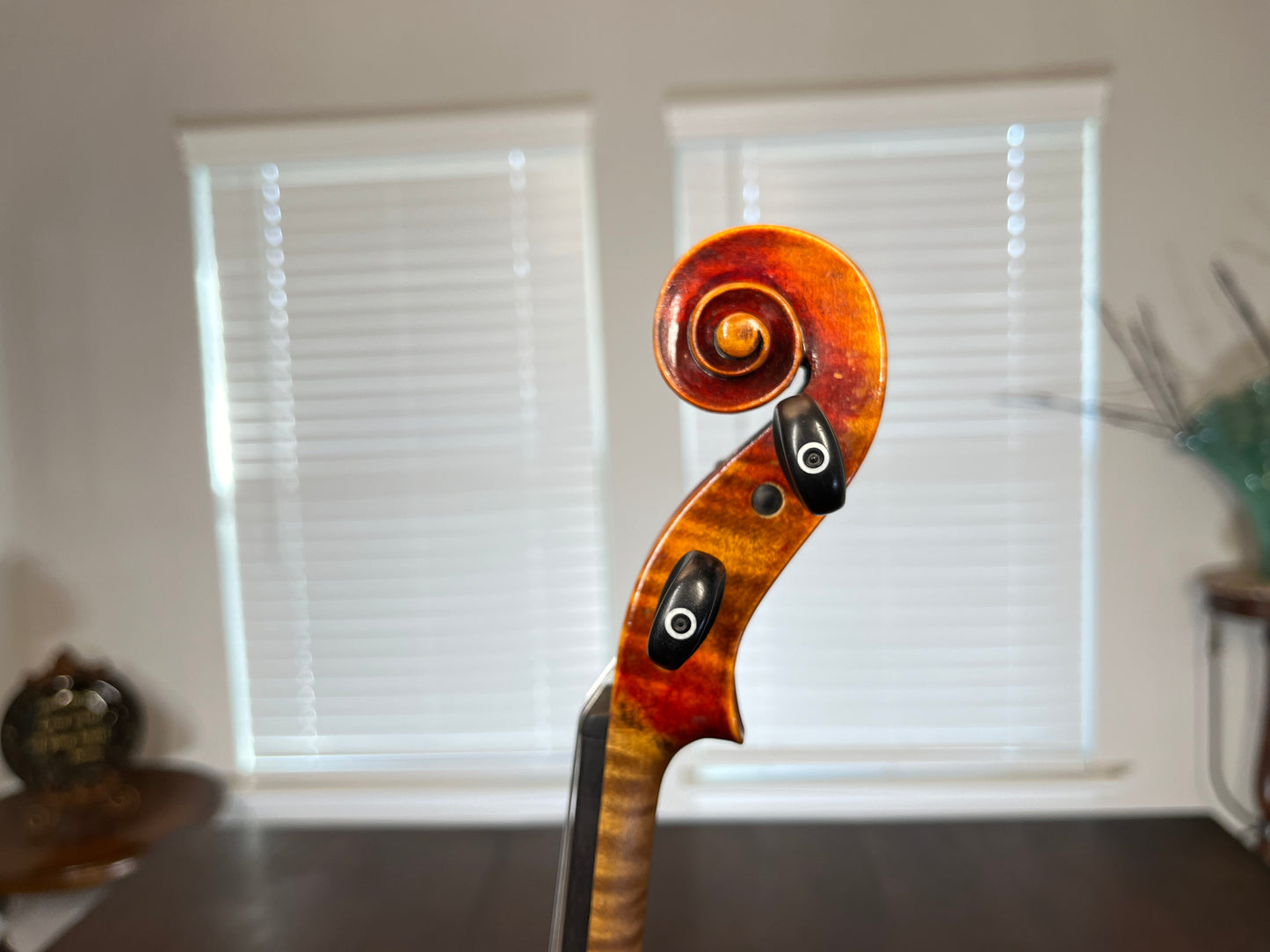 Flamed Albert Goetz Strad Copy 1911 Violin Advanced to Professional Full size 4/4 Diamond accented Tailpiece
