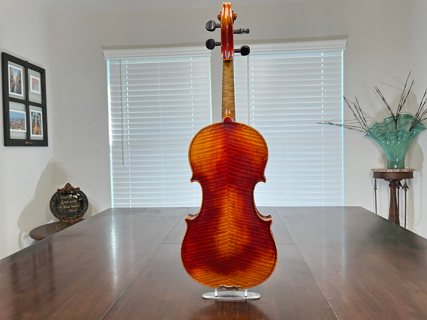 Flamed Albert Goetz Strad Copy 1911 Violin Advanced to Professional Full size 4/4 Diamond accented Tailpiece