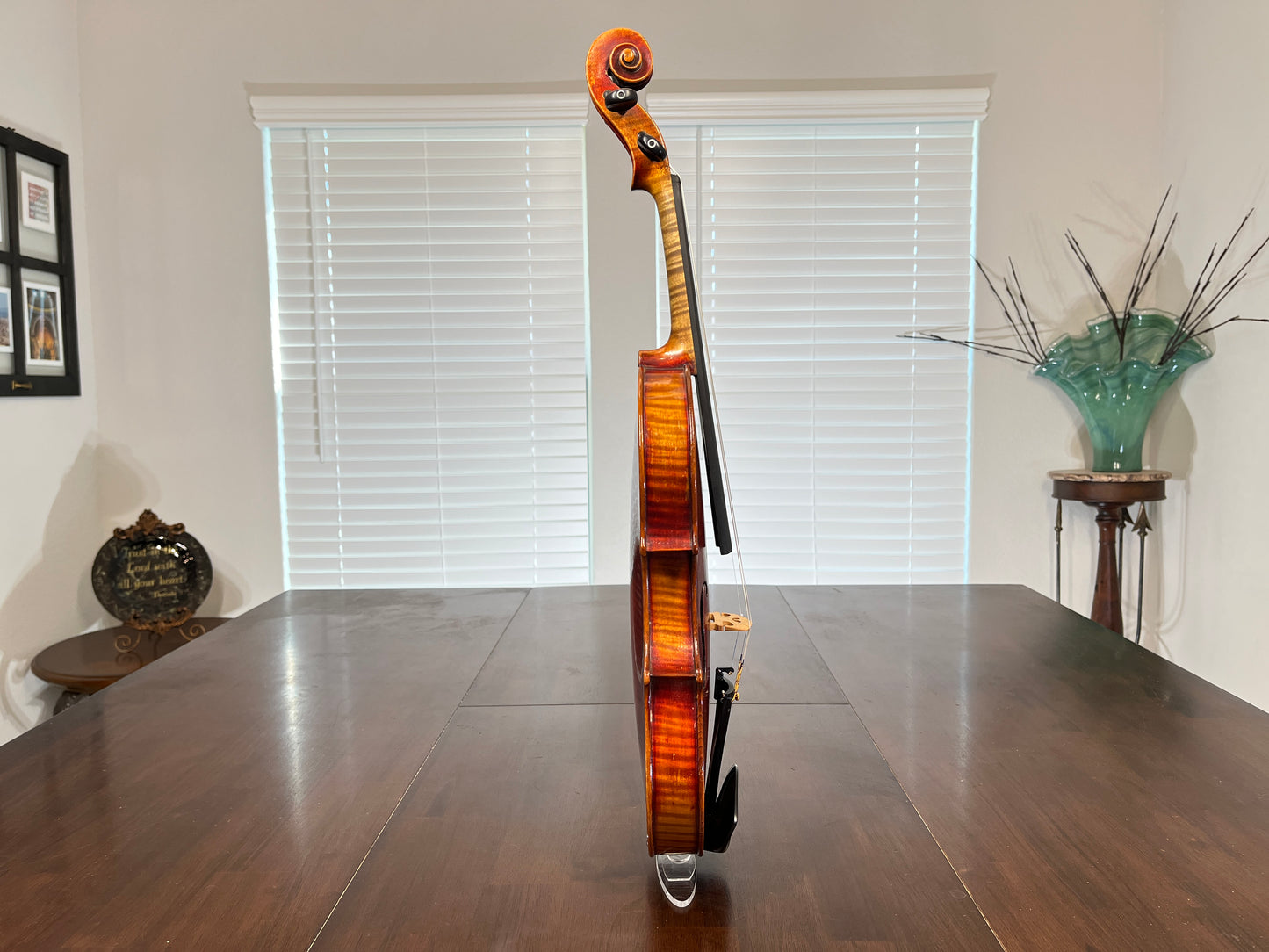 Flamed Albert Goetz Strad Copy 1911 Violin Advanced to Professional Full size 4/4 Diamond accented Tailpiece