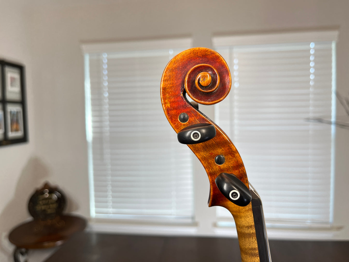 Flamed Albert Goetz Strad Copy 1911 Violin Advanced to Professional Full size 4/4 Diamond accented Tailpiece