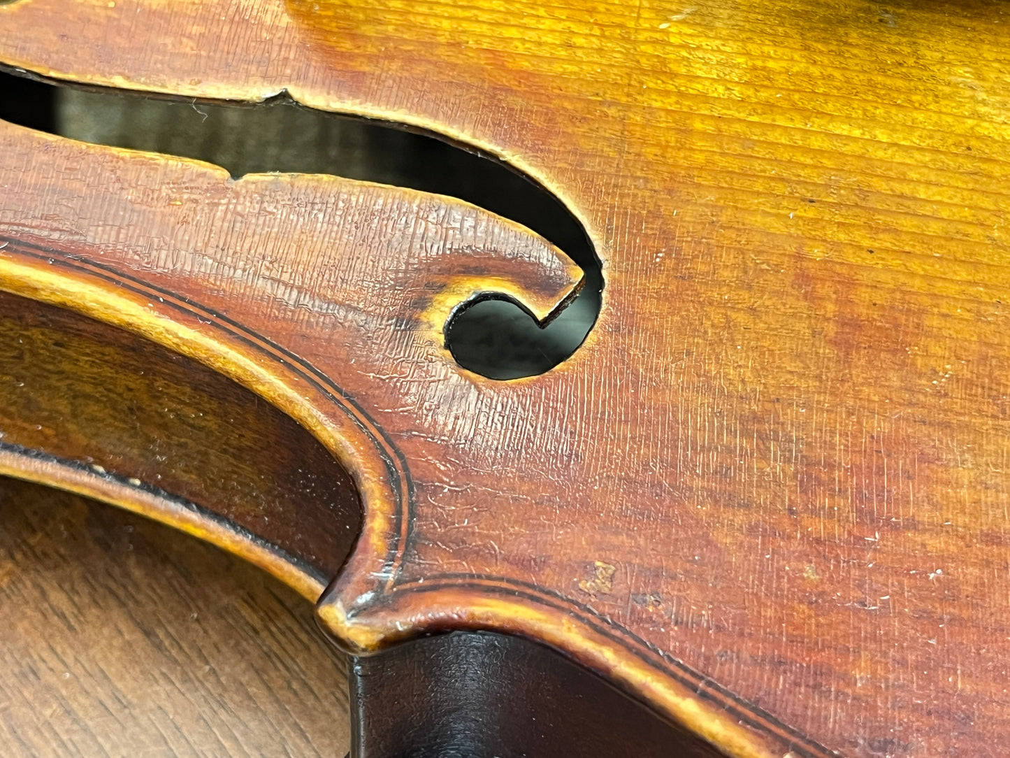 Historic American Made J. A. Wesco Violin 1901 - Oil Varnished full size 4/4, flamed Advanced and above