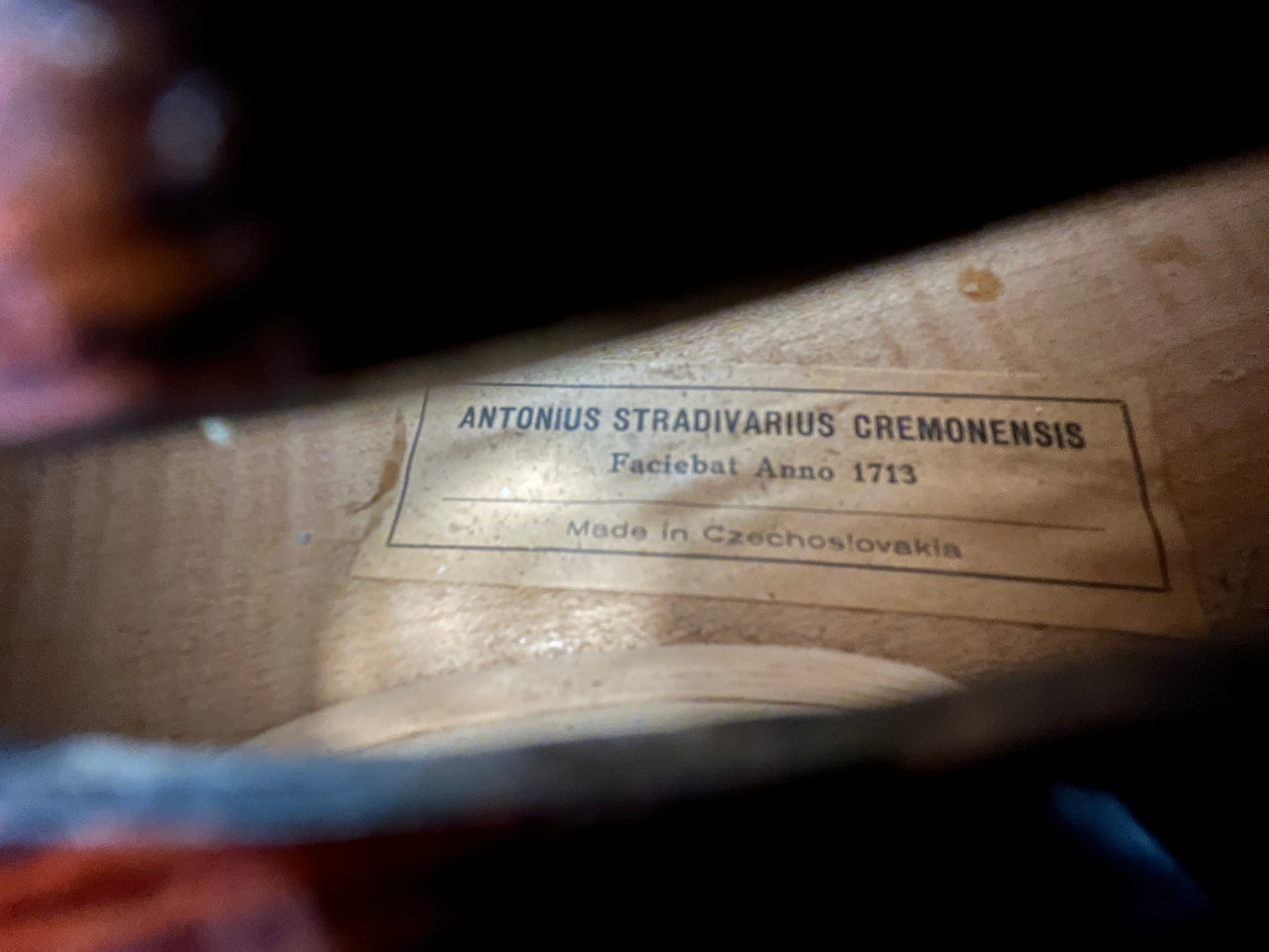 European Full size violin 4/4 Czechoslovokian Strad model 1713 Ready to perform