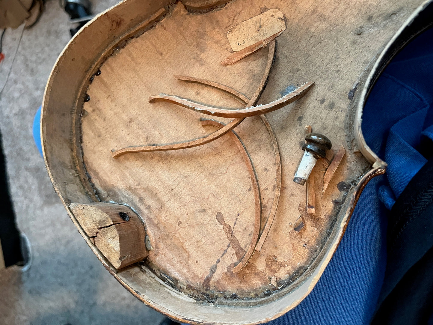 Robert Shavalier Folk Fiddle / Violin 1895 Michigan