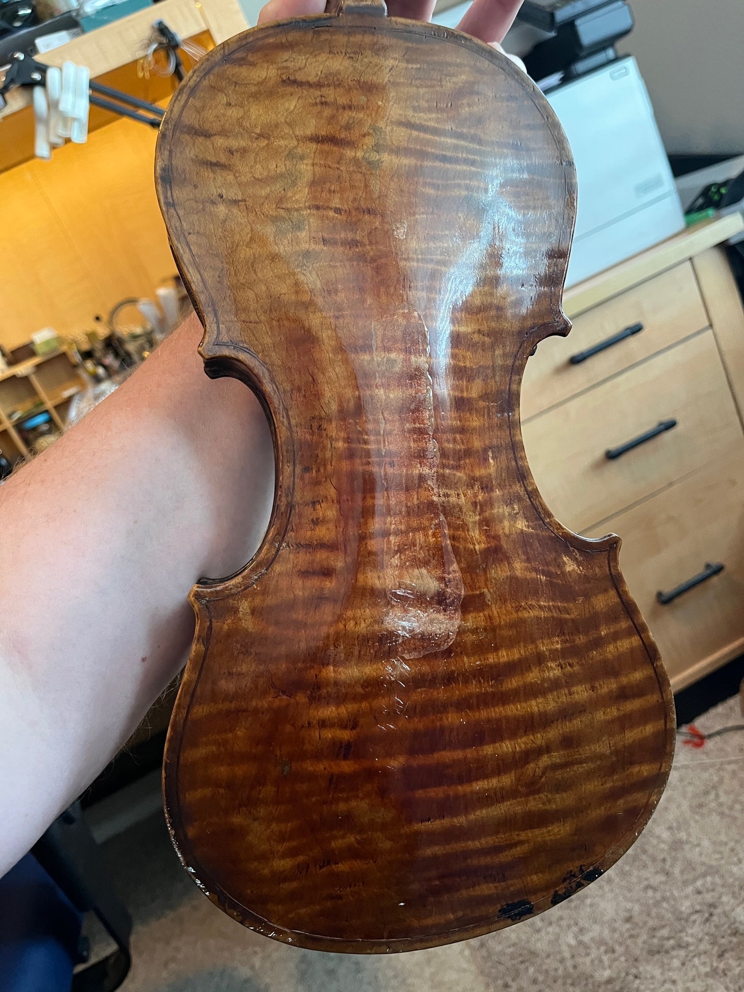 Robert Shavalier Folk Fiddle / Violin 1895 Michigan