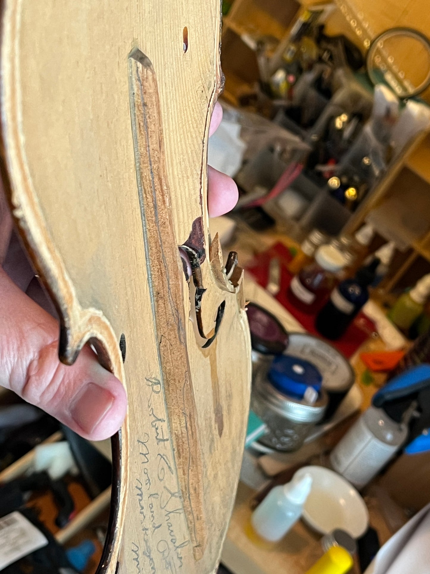 Robert Shavalier Folk Fiddle / Violin 1895 Michigan