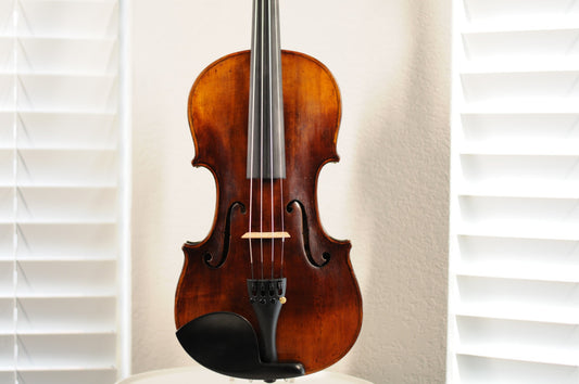Vintage Flamed Fiddle c. 1850-1880 Advanced Plus with vintage bow 4/4 Full Size