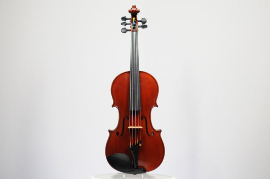 Unbranded 5-string (five string) Fiddle violin - excellent overtones geared pegs 4/4