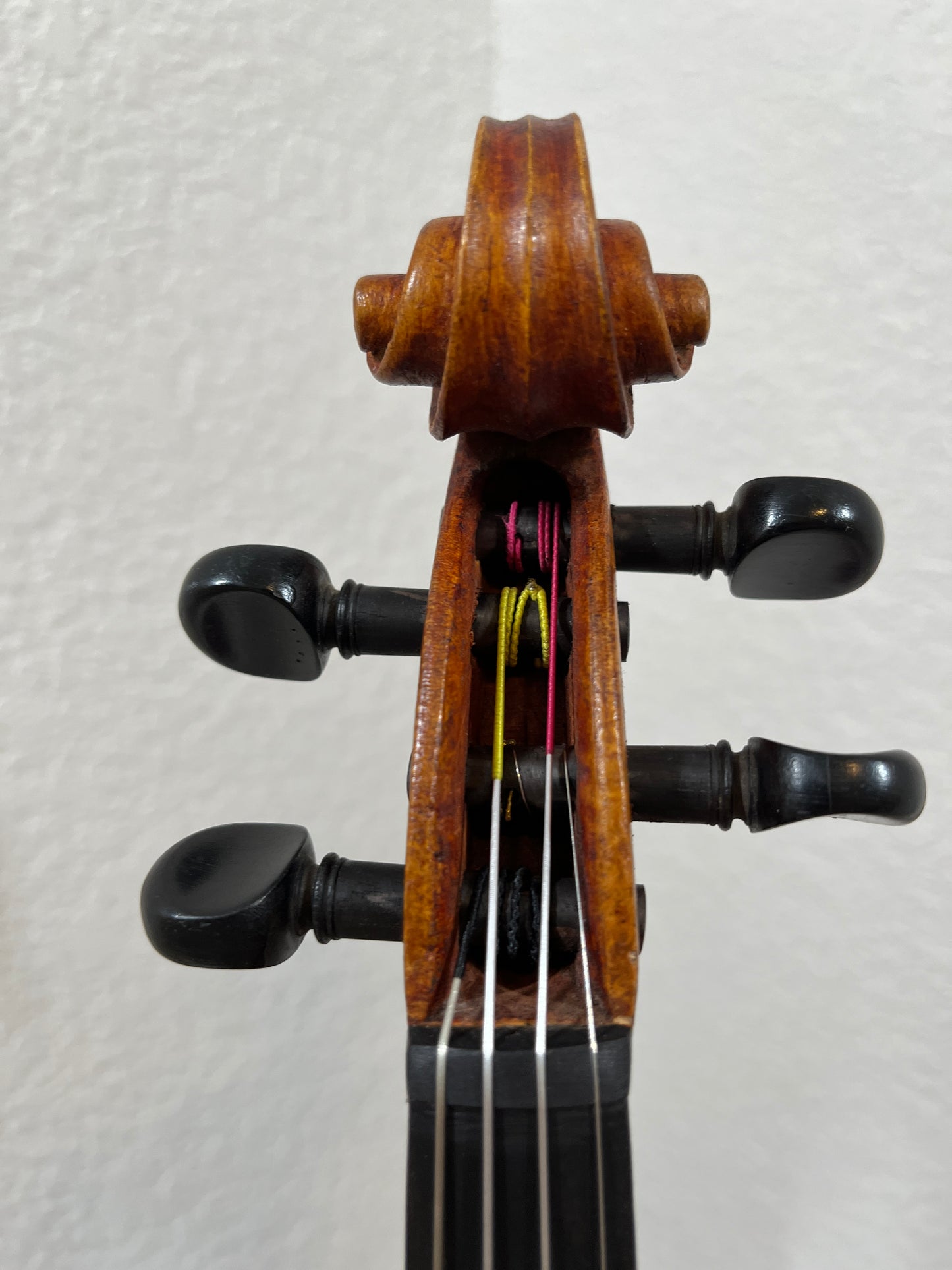 Bluegrass old tyme style folk Fiddle / Violin with the word 'Kezia' written inside - single piece flamed back