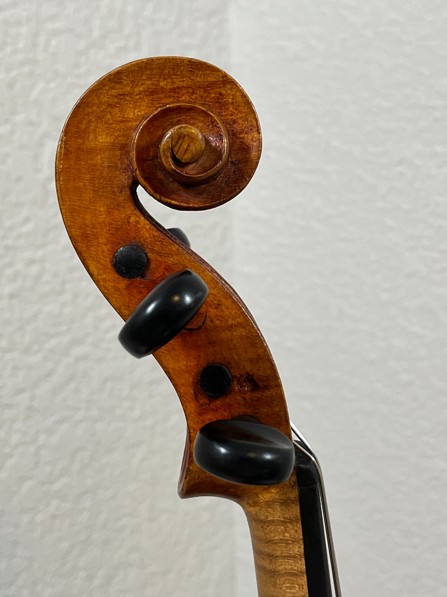 Bluegrass old tyme style folk Fiddle / Violin with the word 'Kezia' written inside - single piece flamed back