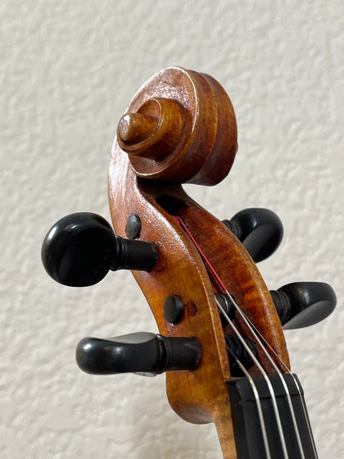 Bluegrass old tyme style folk Fiddle / Violin with the word 'Kezia' written inside - single piece flamed back
